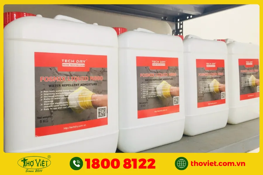 Chống thấm ngược nhà vệ sinh bằng phụ gia