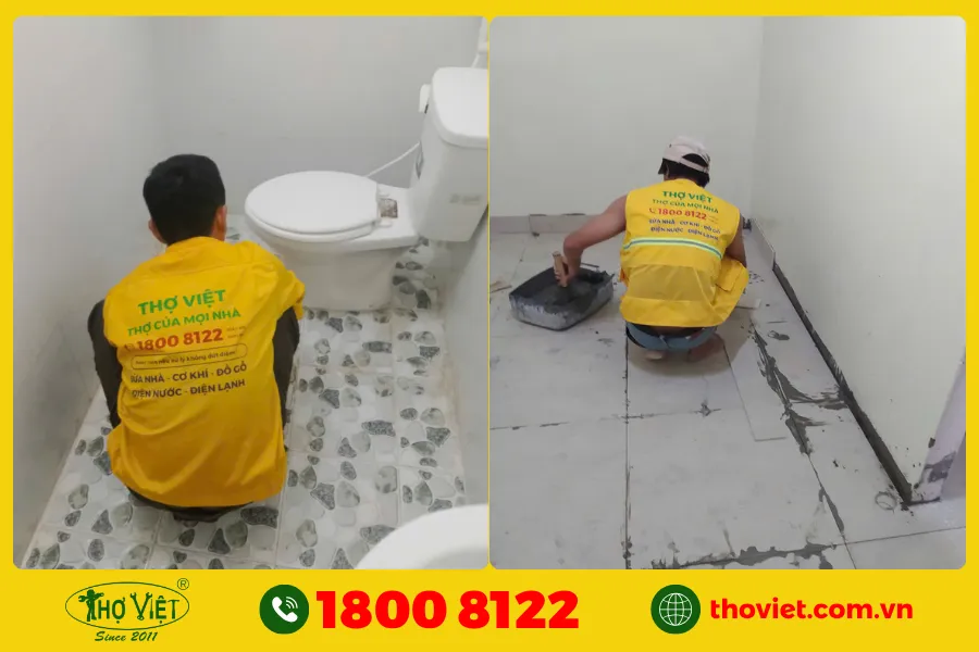Các bước chống thấm nhà vệ sinh cũ