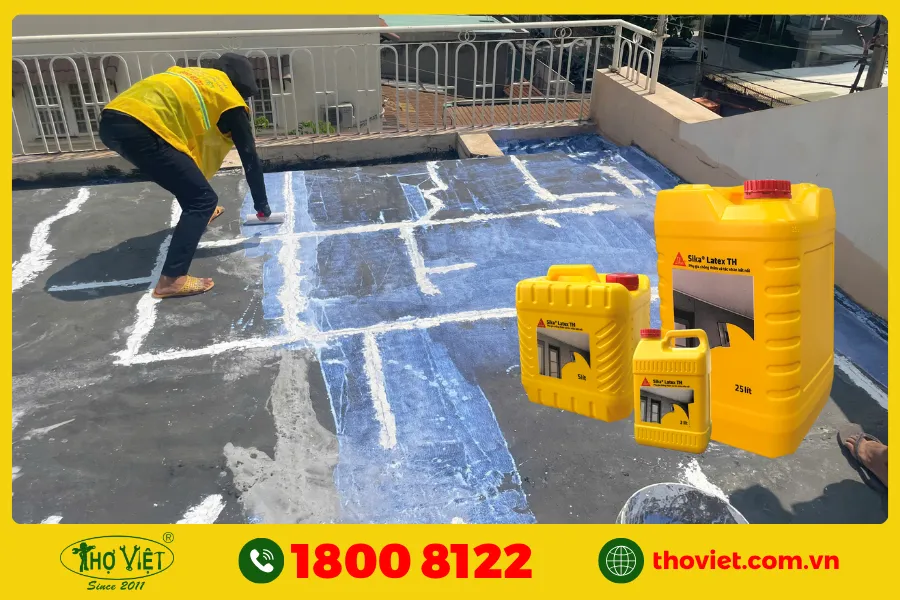 Nên chống thấm sân thượng bằng Sika 107 không?