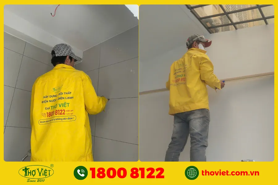 Thợ chống thấm tường nhà ở