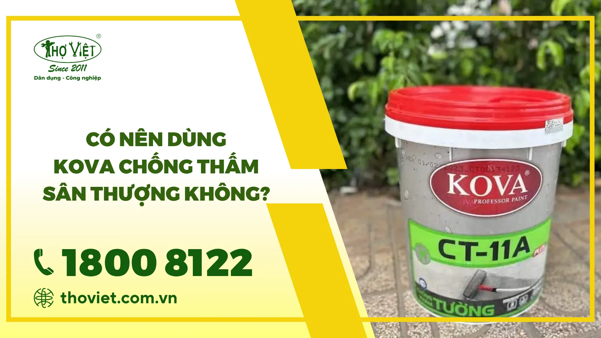 Có nên dùng Kova chống thấm sân thượng không?