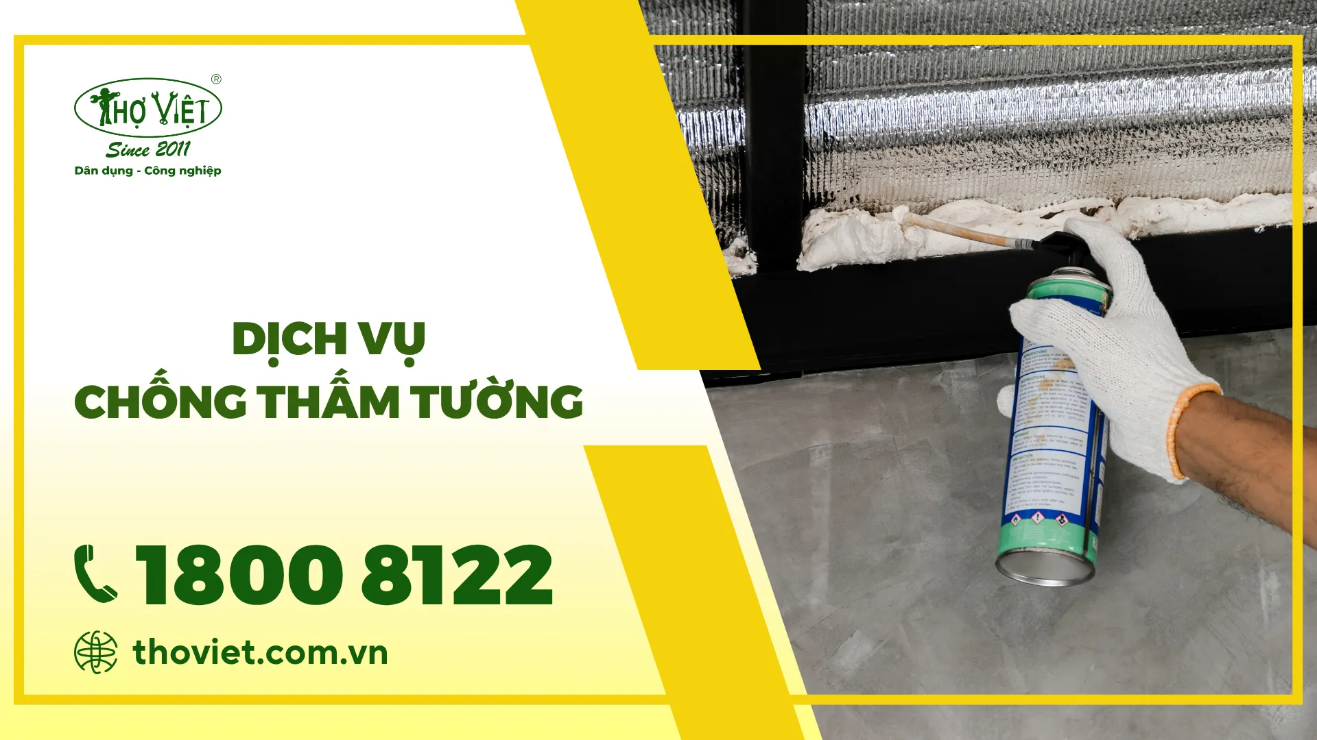 Dịch vụ chống thấm tường nhà tại TP.HCM & Các tỉnh lân cận