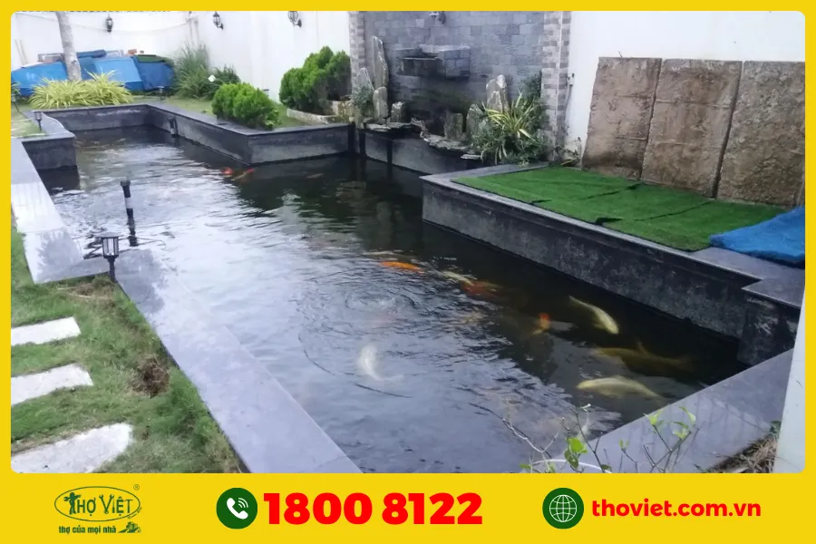 Một số lưu ý khi xử lý hồ cá bị thấm nước