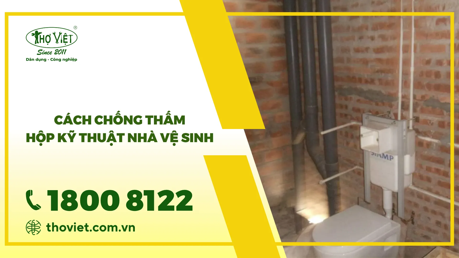Hướng dẫn cách chống thấm hộp kỹ thuật nhà vệ sinh