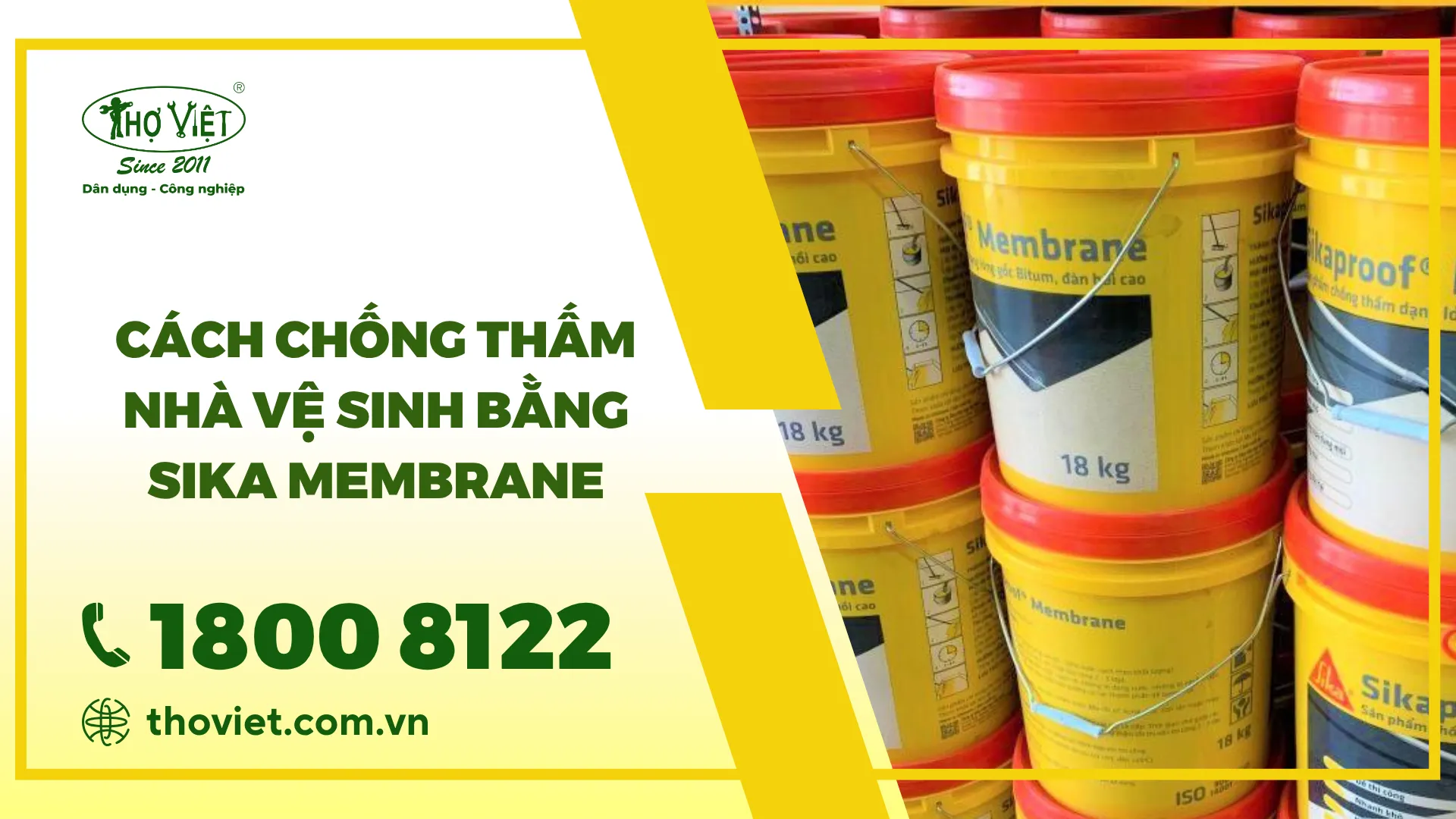 Hướng dẫn chống thấm nhà vệ sinh bằng Sika Membrane