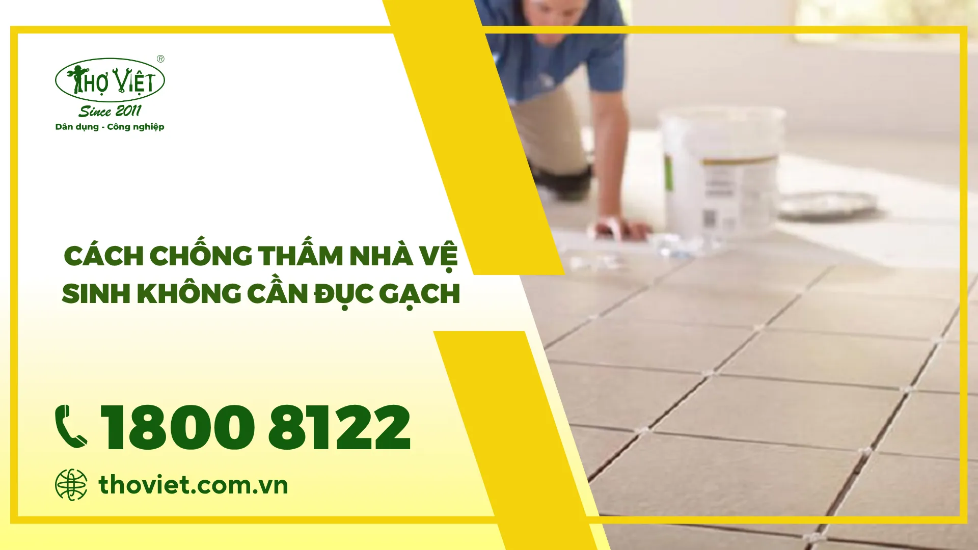 Bật mí cách chống thấm nhà vệ sinh không cần đục gạch