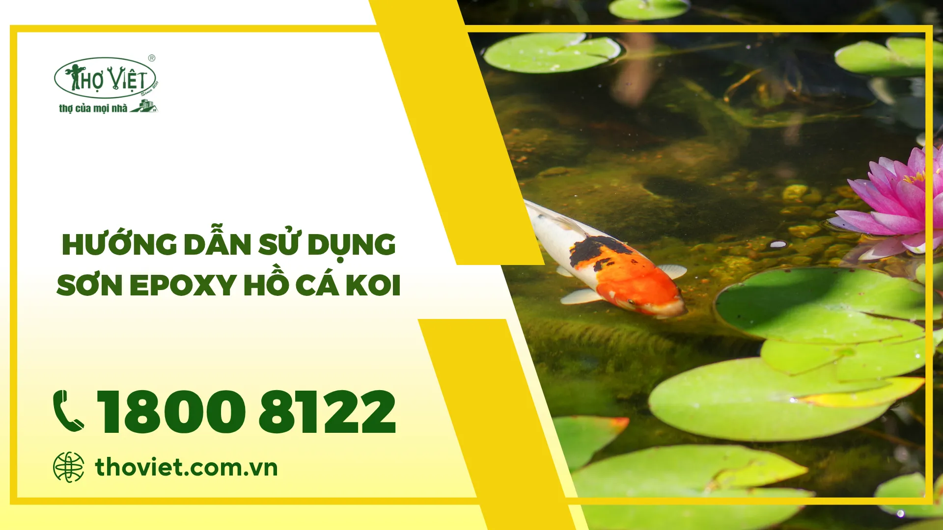 Hướng dẫn sử dụng sơn Epoxy hồ cá Koi chuẩn chống thấm