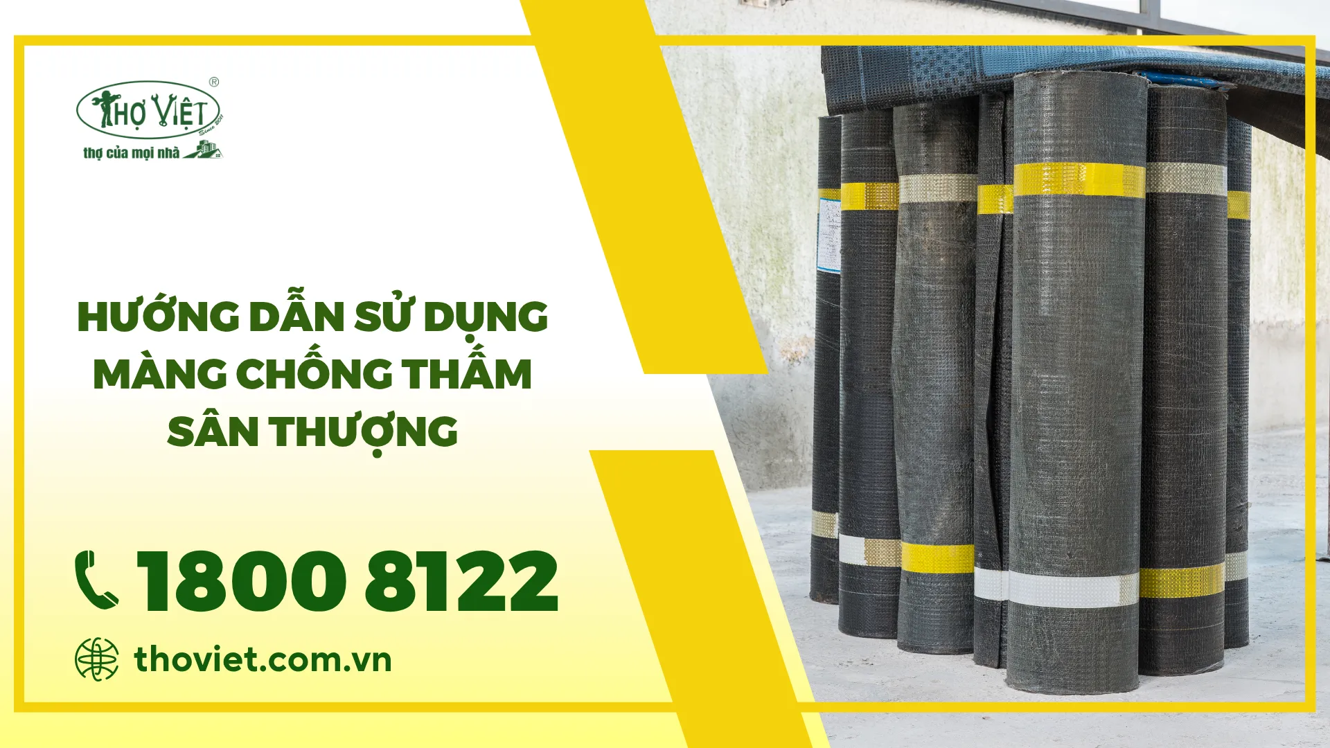 Hướng dẫn sử dụng màng chống thấm sân thượng đúng cách