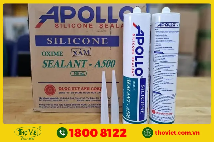 Keo chống thấm nhà vệ sinh Silicone Apollo 500