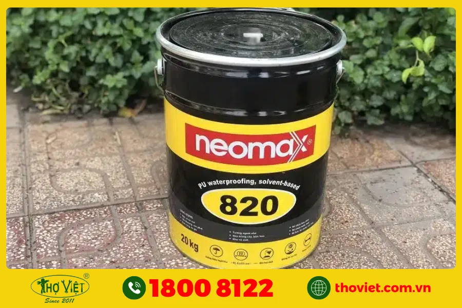 Keo chống thấm sàn sân thượng Neomax 820