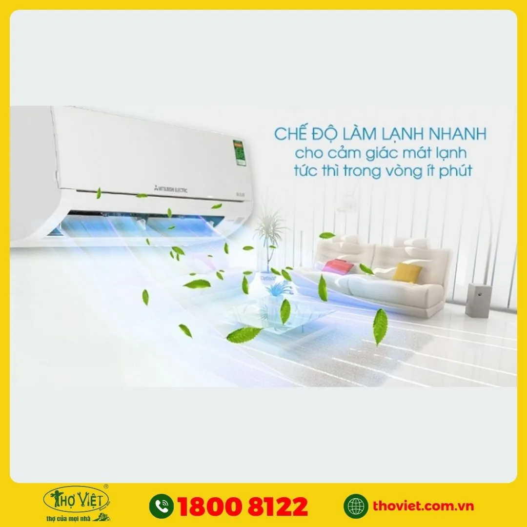 Khả năng làm lạnh máy lạnh Mitsubishi