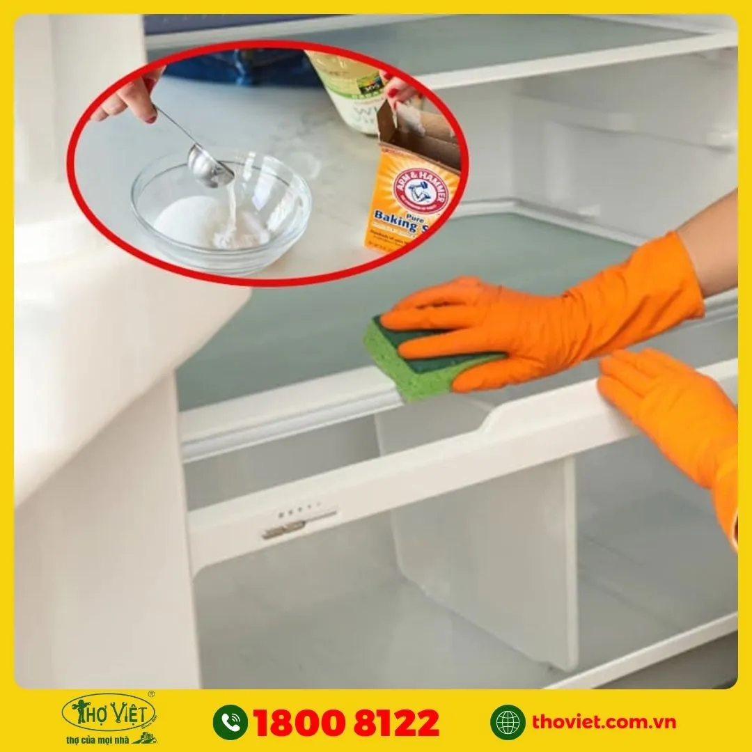 Lưu ý khi vệ sinh tủ lạnh bằng baking soda