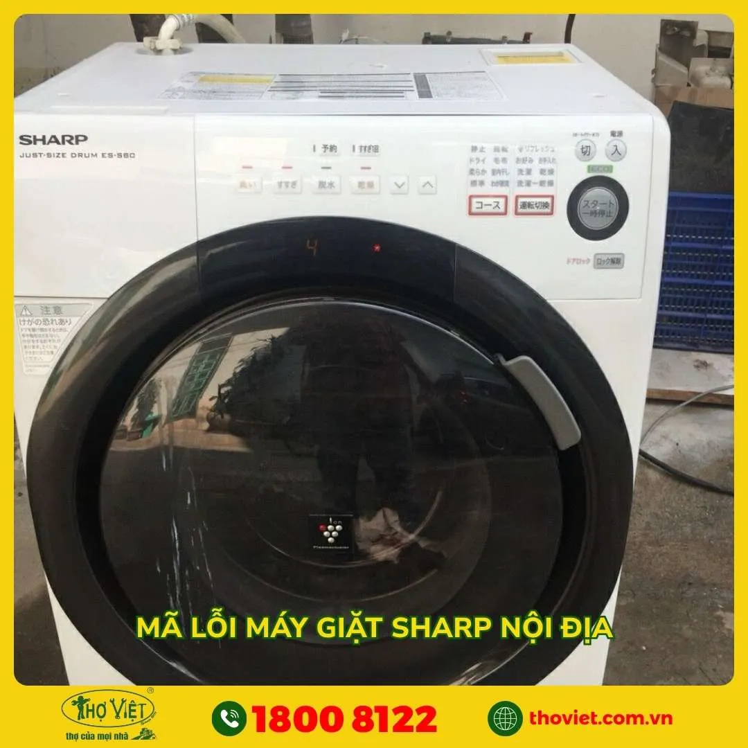 Mã lỗi máy giặt Sharp nội địa
