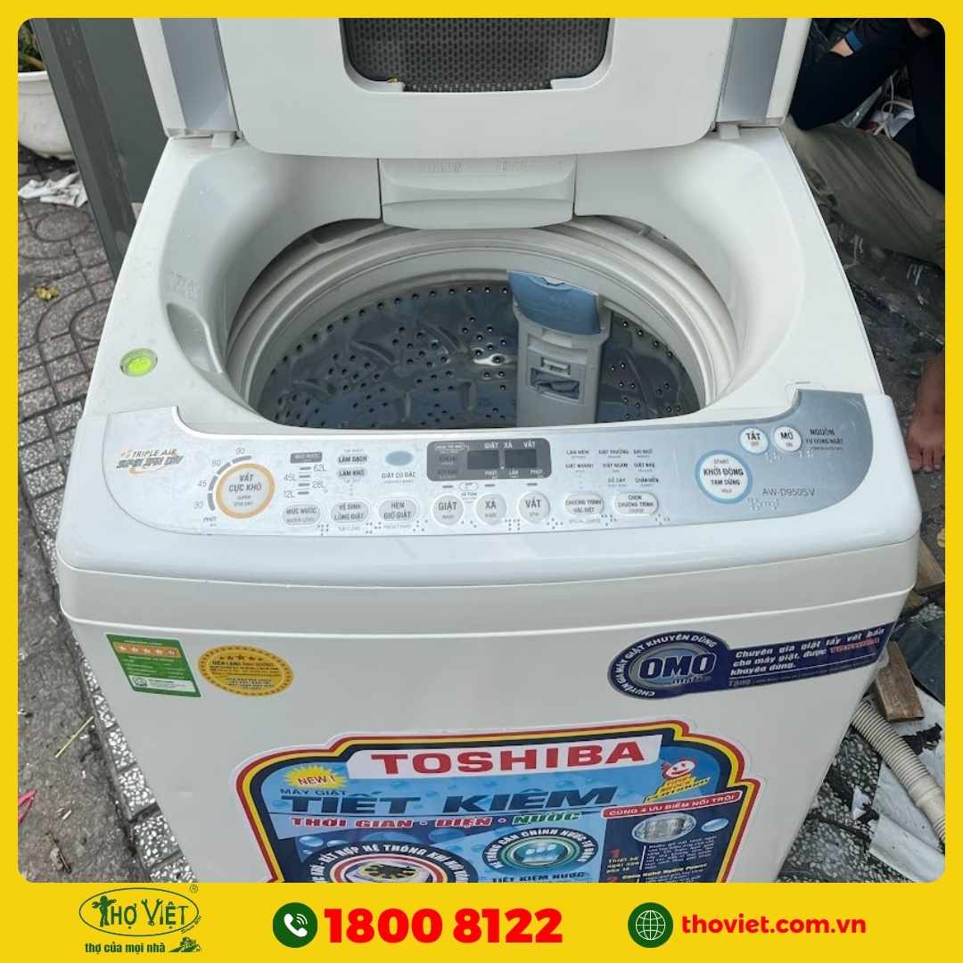 Máy giặt Toshiba bo mạch bị hư hoặc khoá