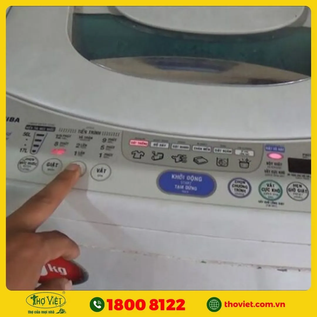 Máy giặt Toshiba công tắc hư