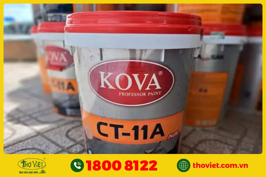Sơn chống thấm hồ cá màu đen Kova CT-11A Bitum