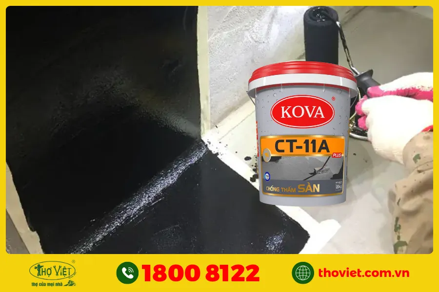 Một số lưu ý khi sử dụng sơn Kova chống thấm hồ cá