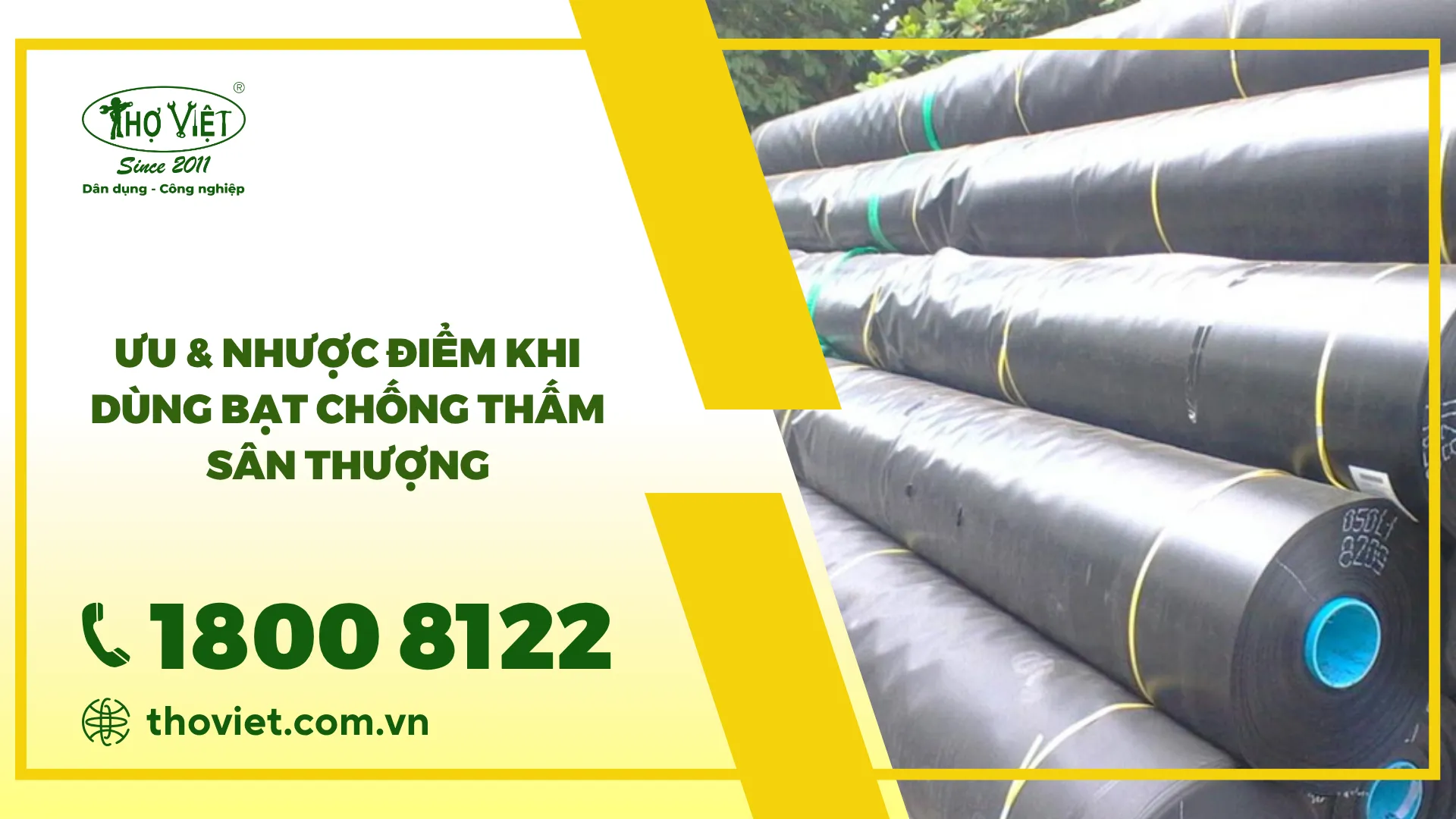 Ưu & nhược điểm khi dùng bạt chống thấm sân thượng