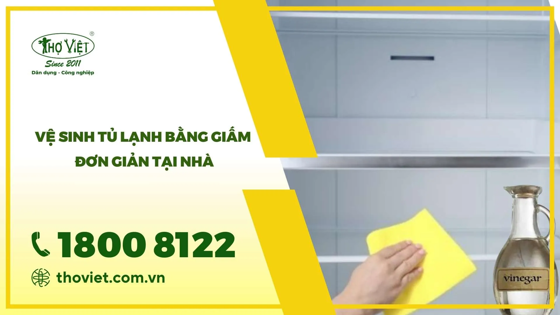 Vệ sinh tủ lạnh bằng giấm