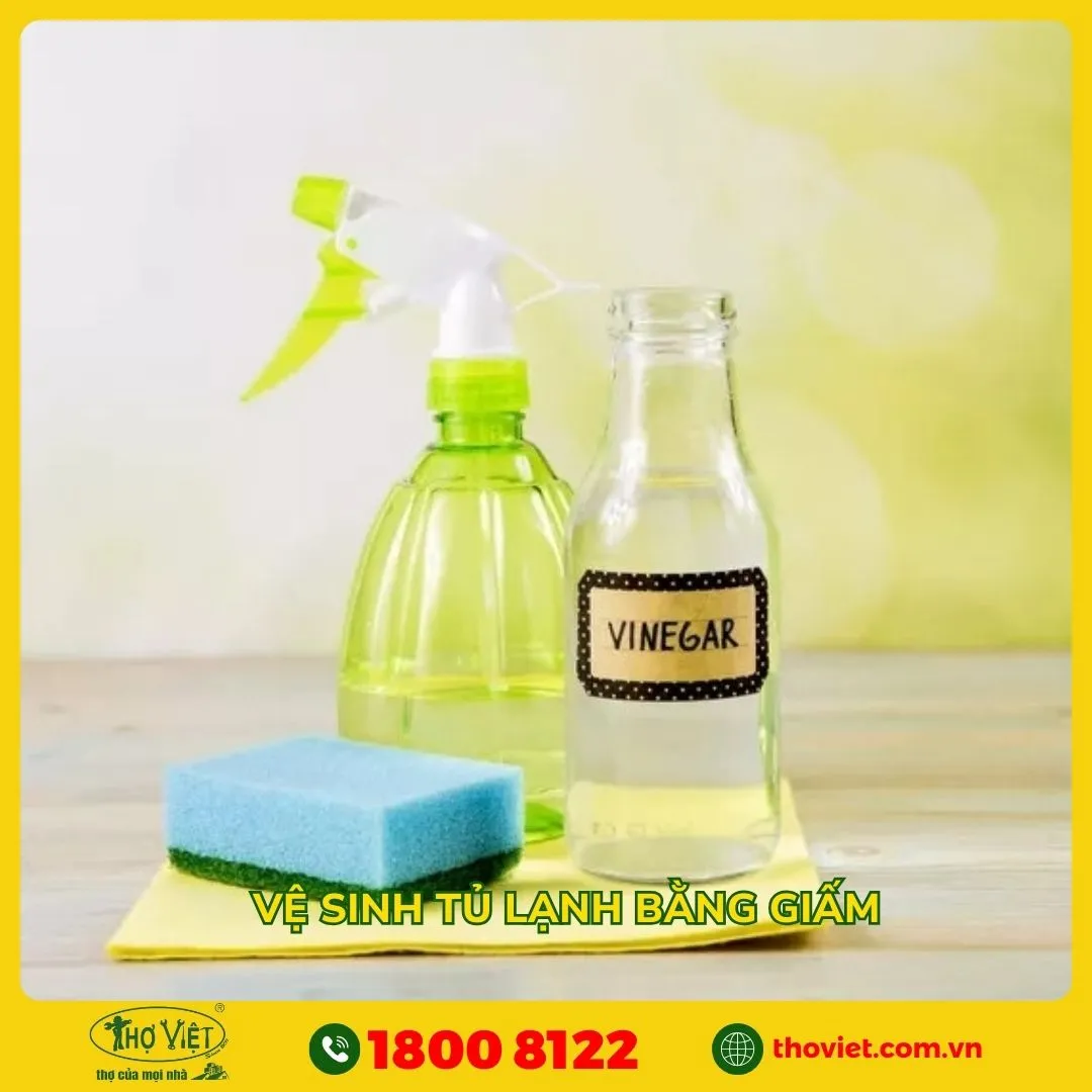 Vệ sinh tủ lạnh bằng giấm