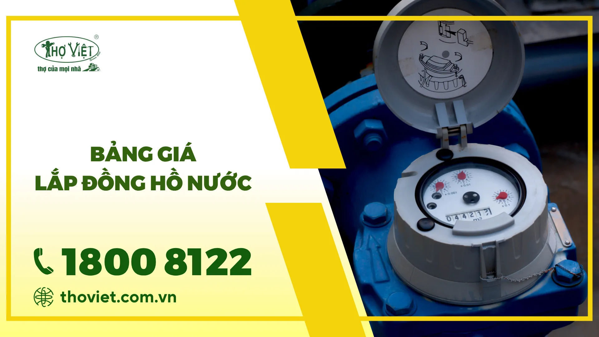 Bảng giá lắp đồng hồ nước mới nhất [thangnam]