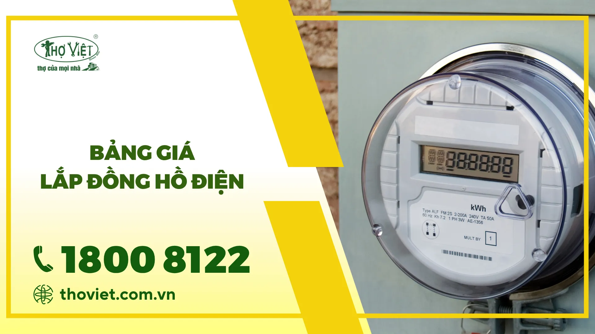 Bảng giá lắp đồng hồ điện mới nhất [thangnam]