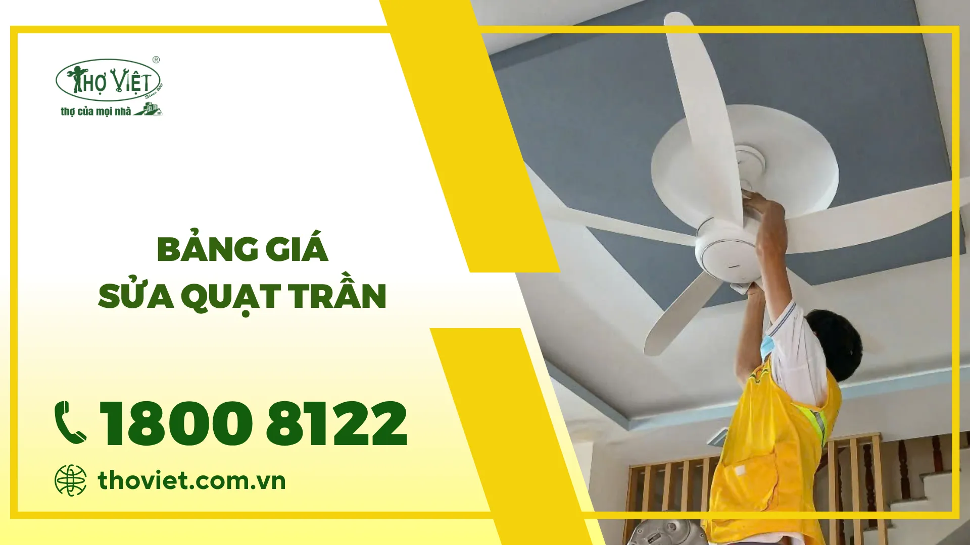 Bảng giá sửa quạt trần mới nhất [thangnam]