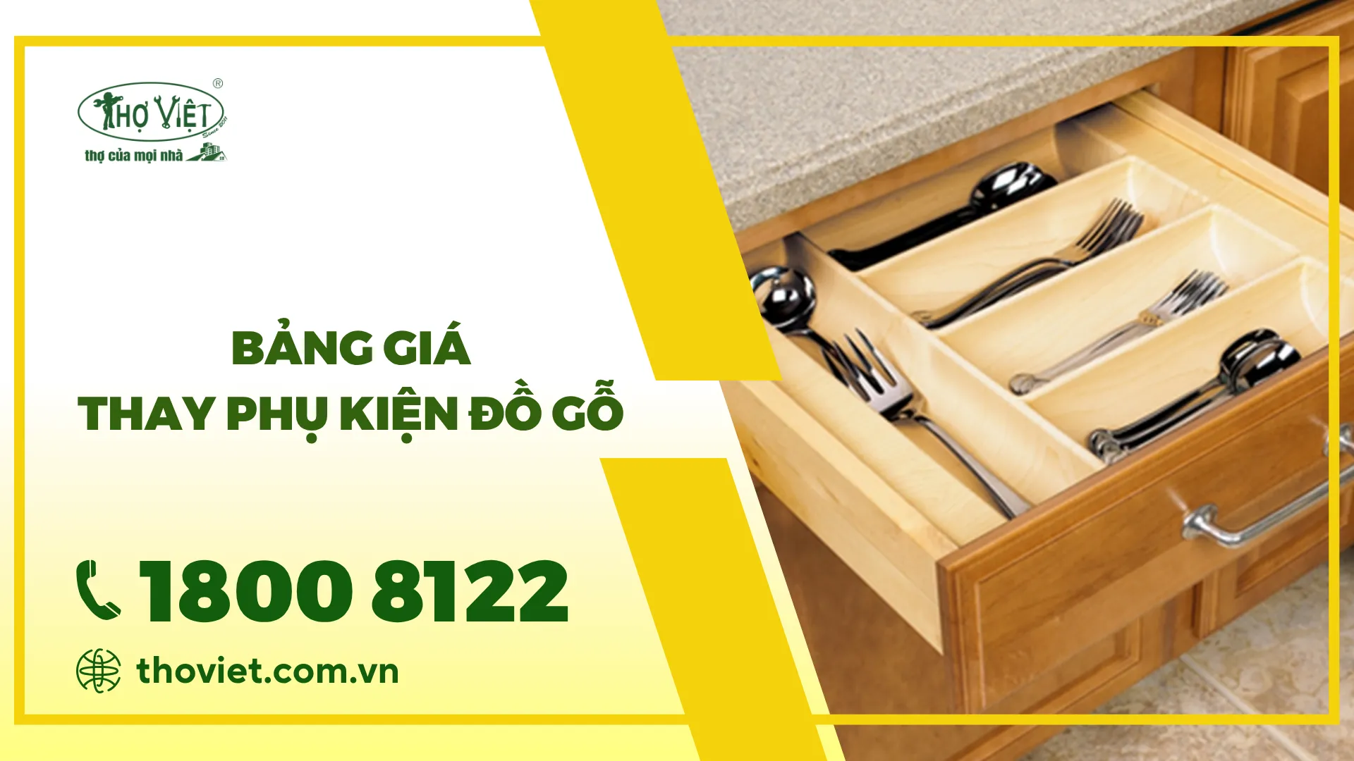 Bảng giá thay lắp phụ kiện đồ gỗ mới nhất [thangnam]