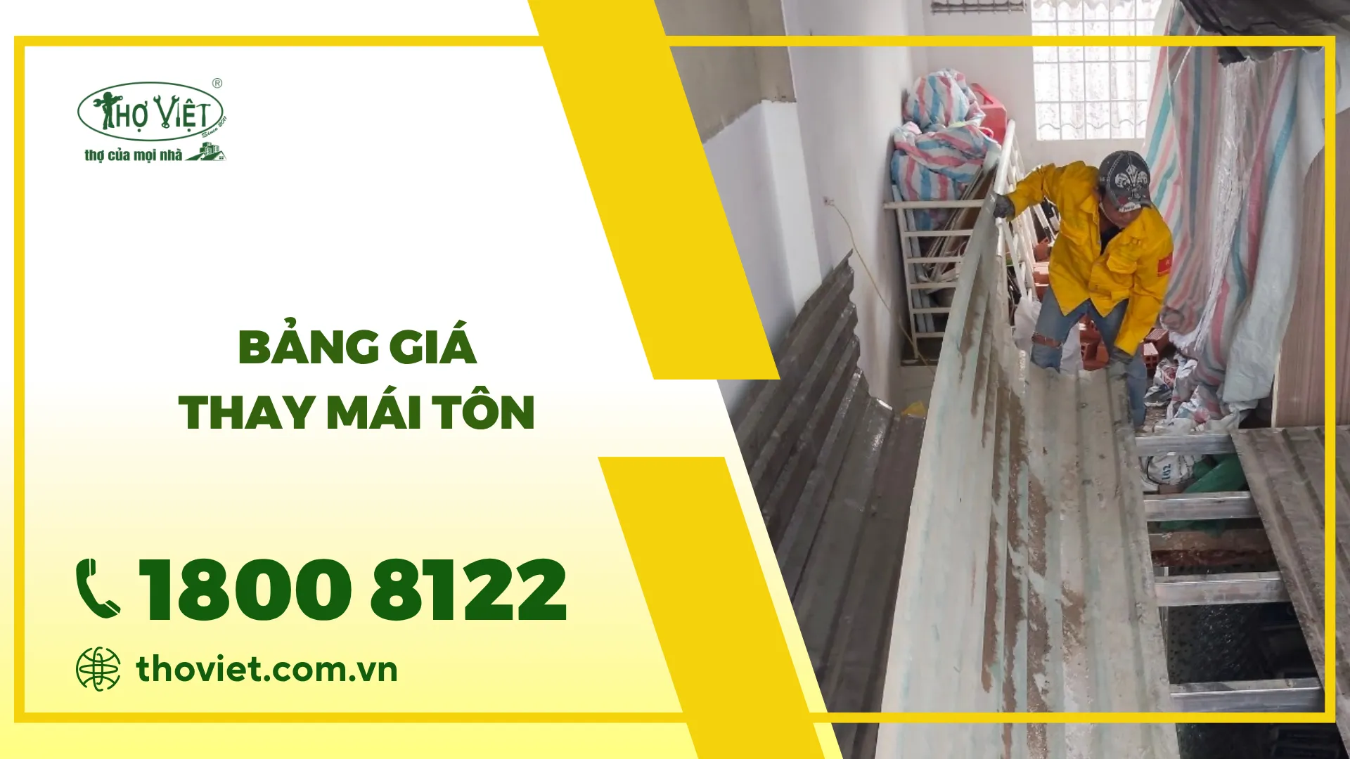 Bảng giá thay mái tôn mới nhất [thangnam]