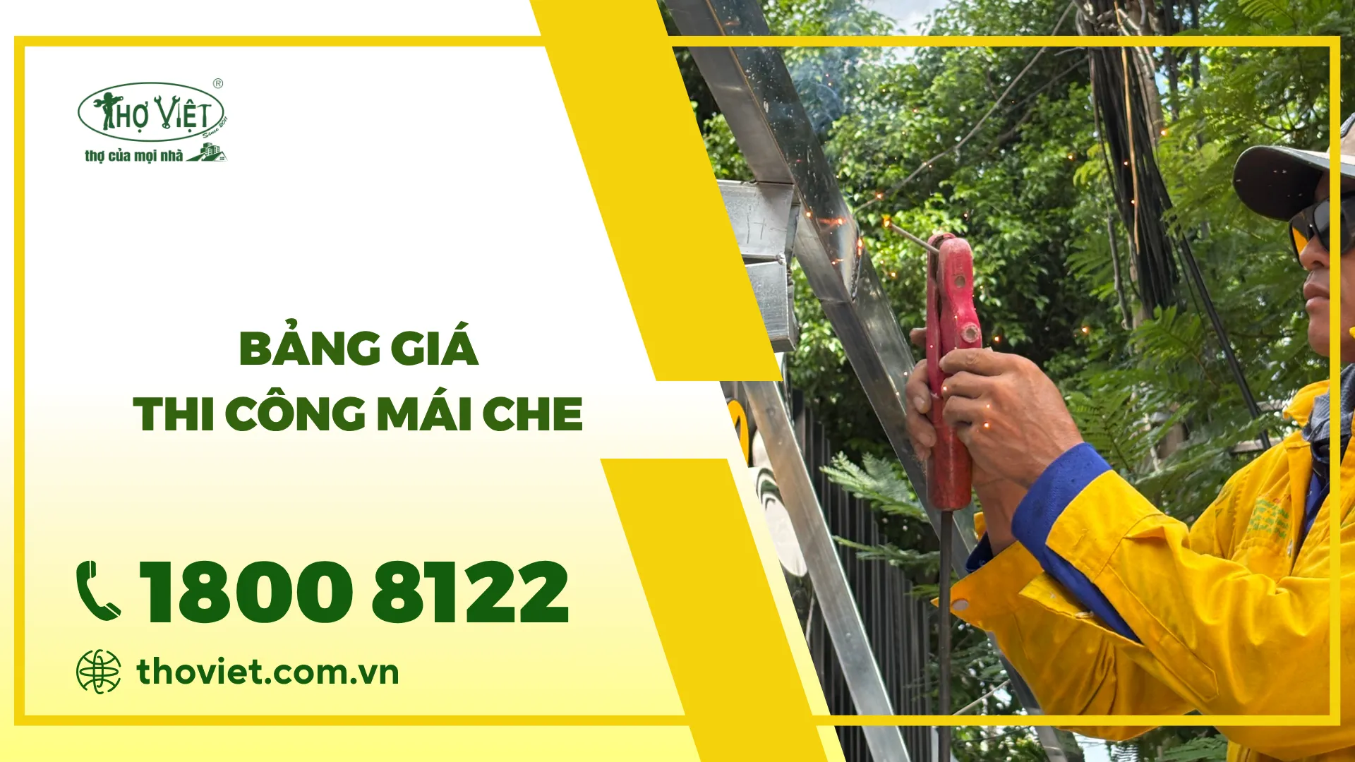 Bảng giá thi công mái che mới nhất [thangnam]