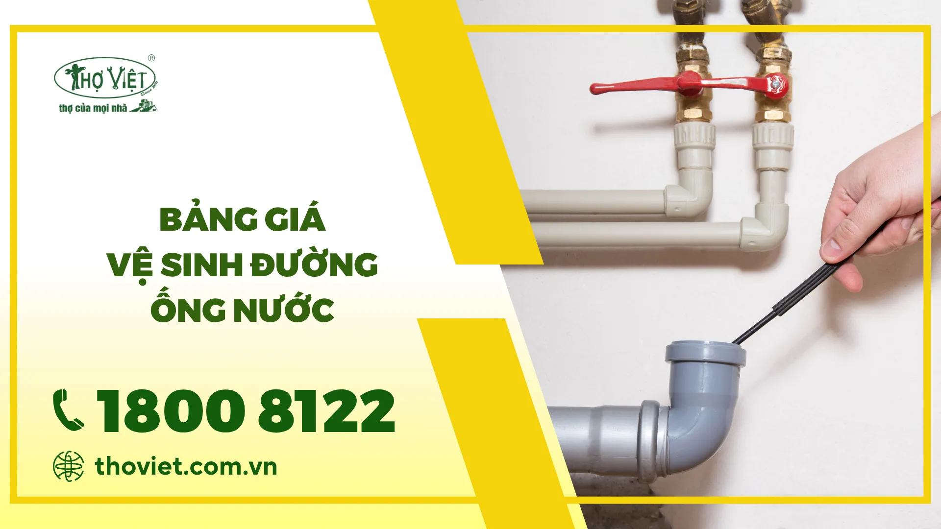 Bảng giá vệ sinh đường ống nước mới nhất [thangnam]