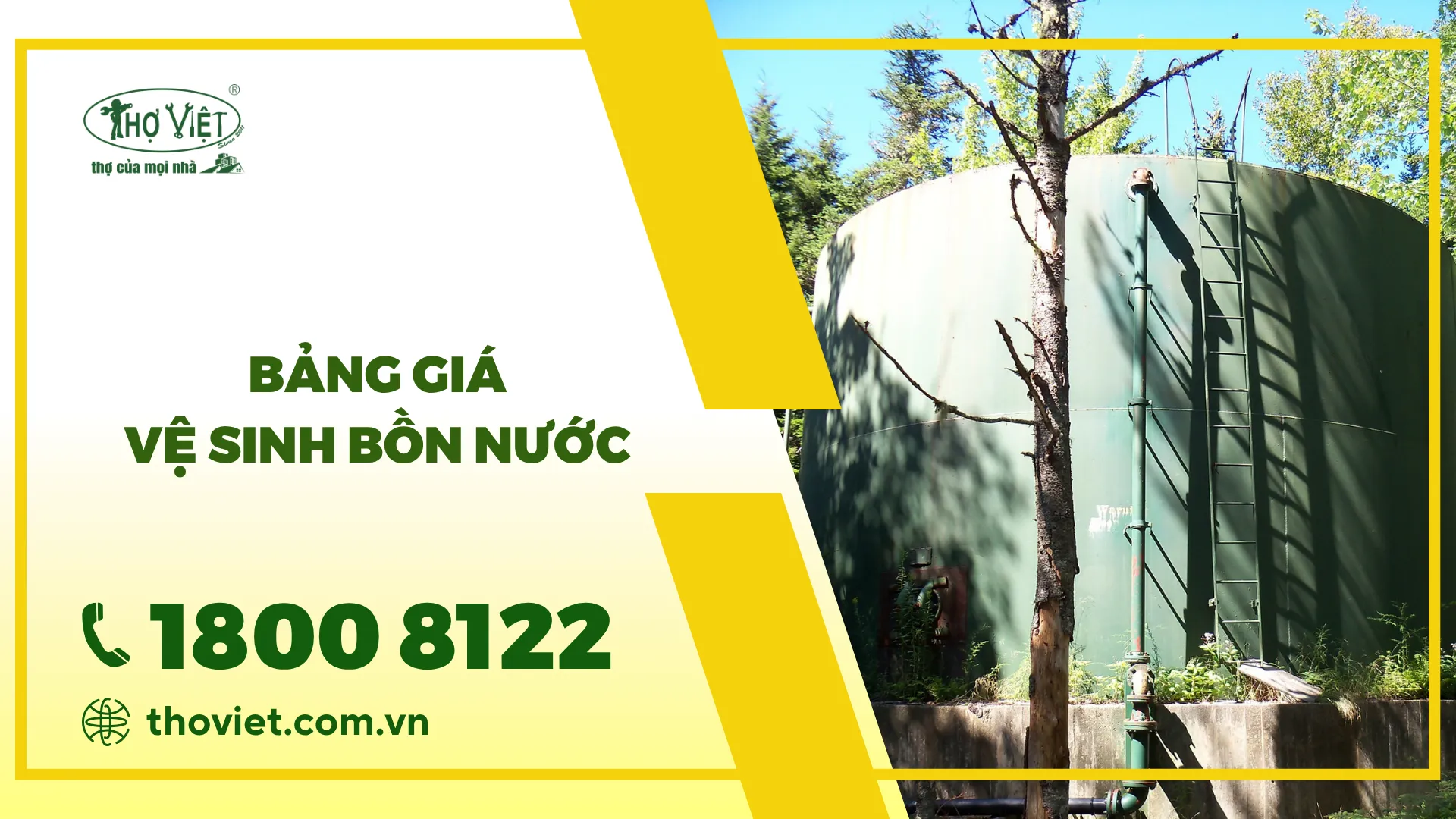 Bảng giá vệ sinh bồn nước mới nhất [thangnam]