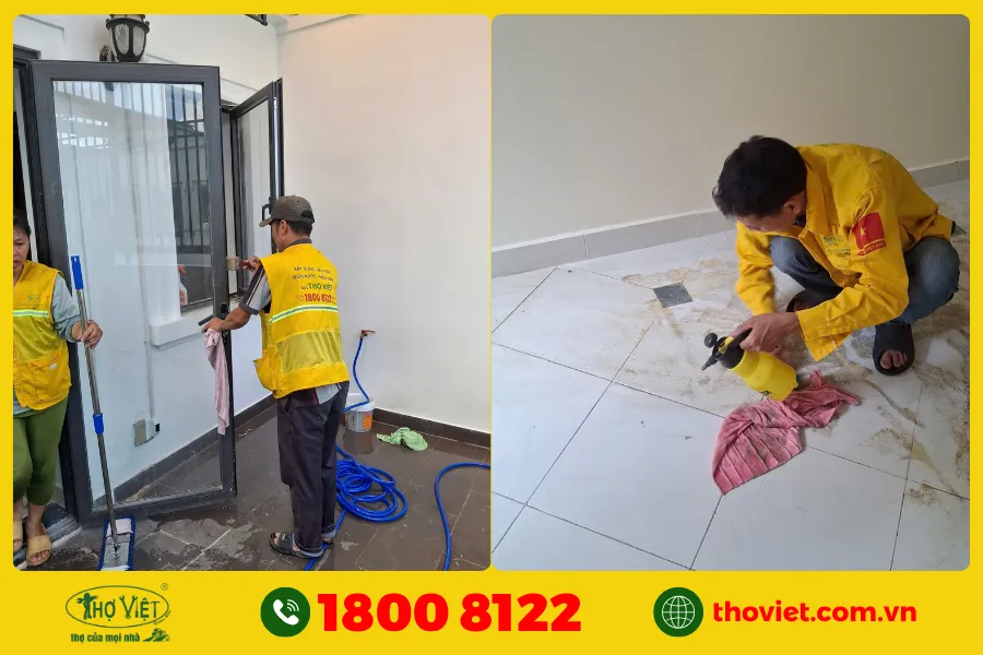 Giới thiệu dịch vụ vệ sinh sau xây dựng - Thợ Việt