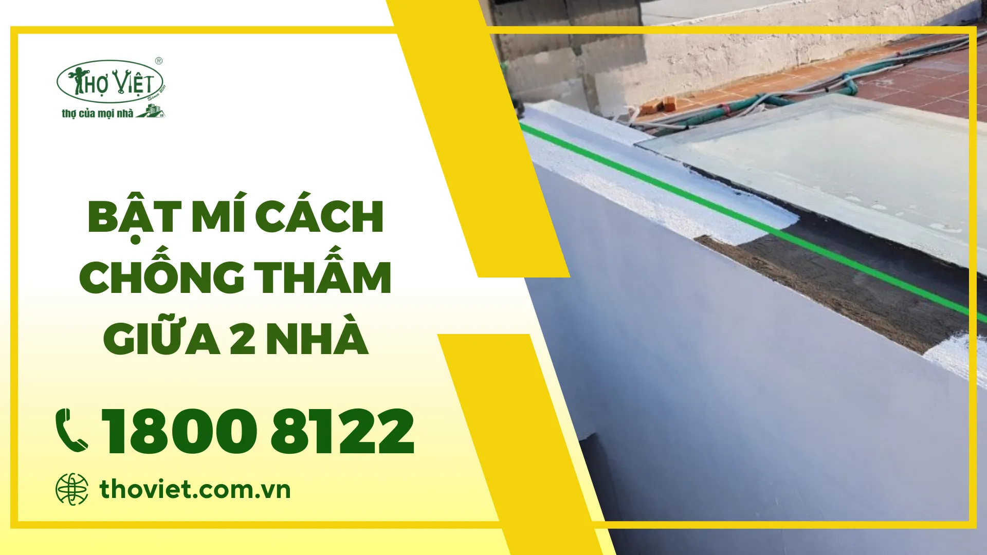 Bật mí cách chống thấm giữa 2 nhà sát nhau hiệu quả