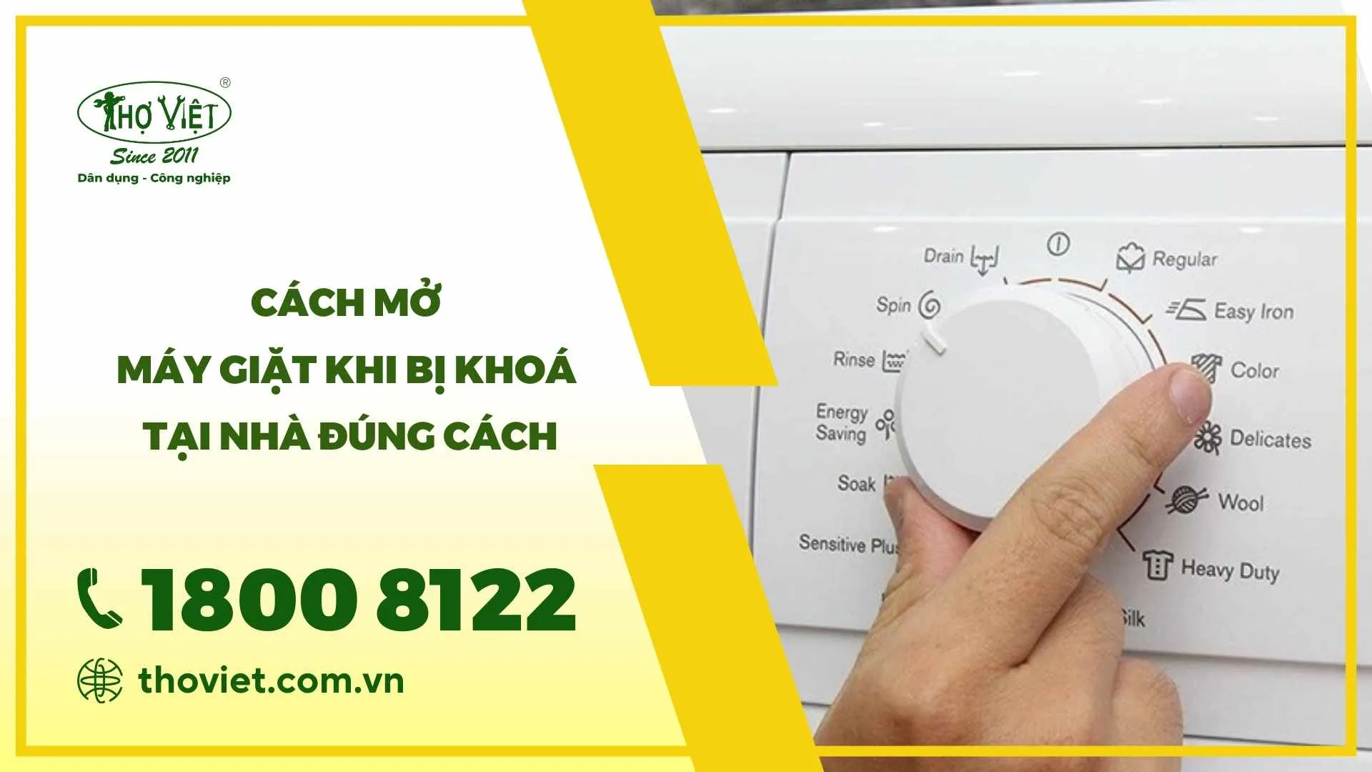 Cách mở máy giặt khi bị khoá