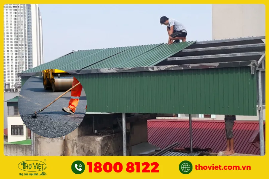 Nên chống dột mái tôn bằng nhựa đường không?