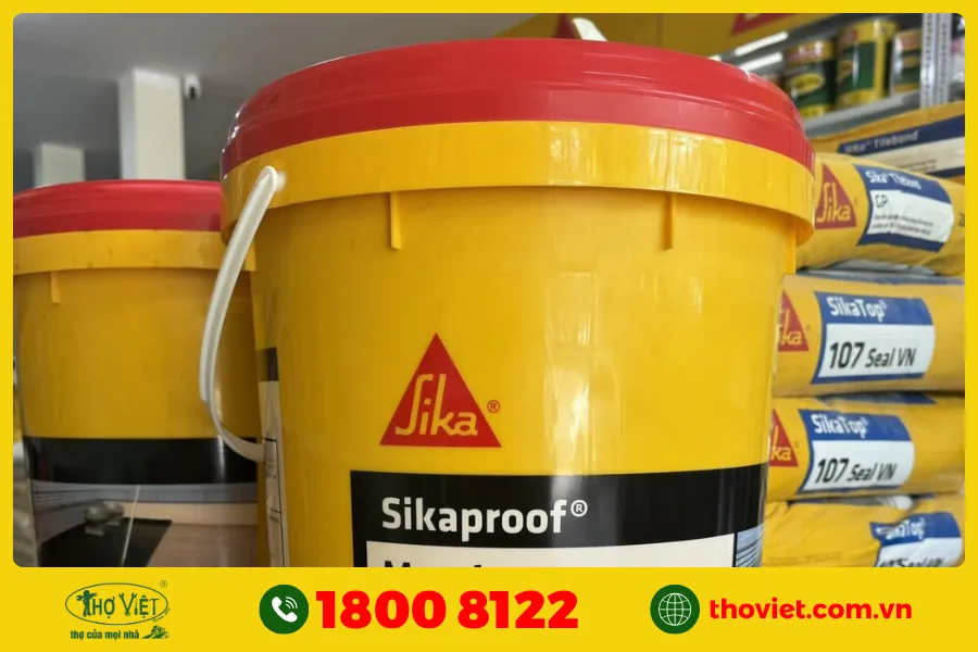 Chống thấm trần nhà chung cư bằng sơn chống thấm gốc xi măng