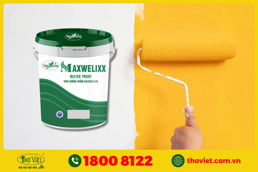 Chống thấm trần nhà chung cư bằng sơn chống thấm gốc Silicone