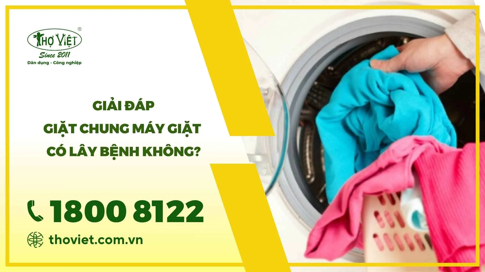 Giặt chung máy giặt có lây bệnh không