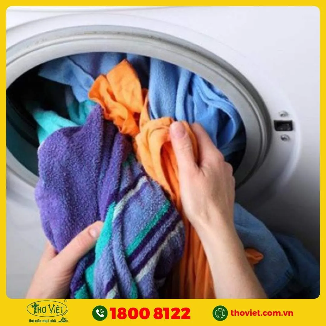 Giặt quần áo quá tải