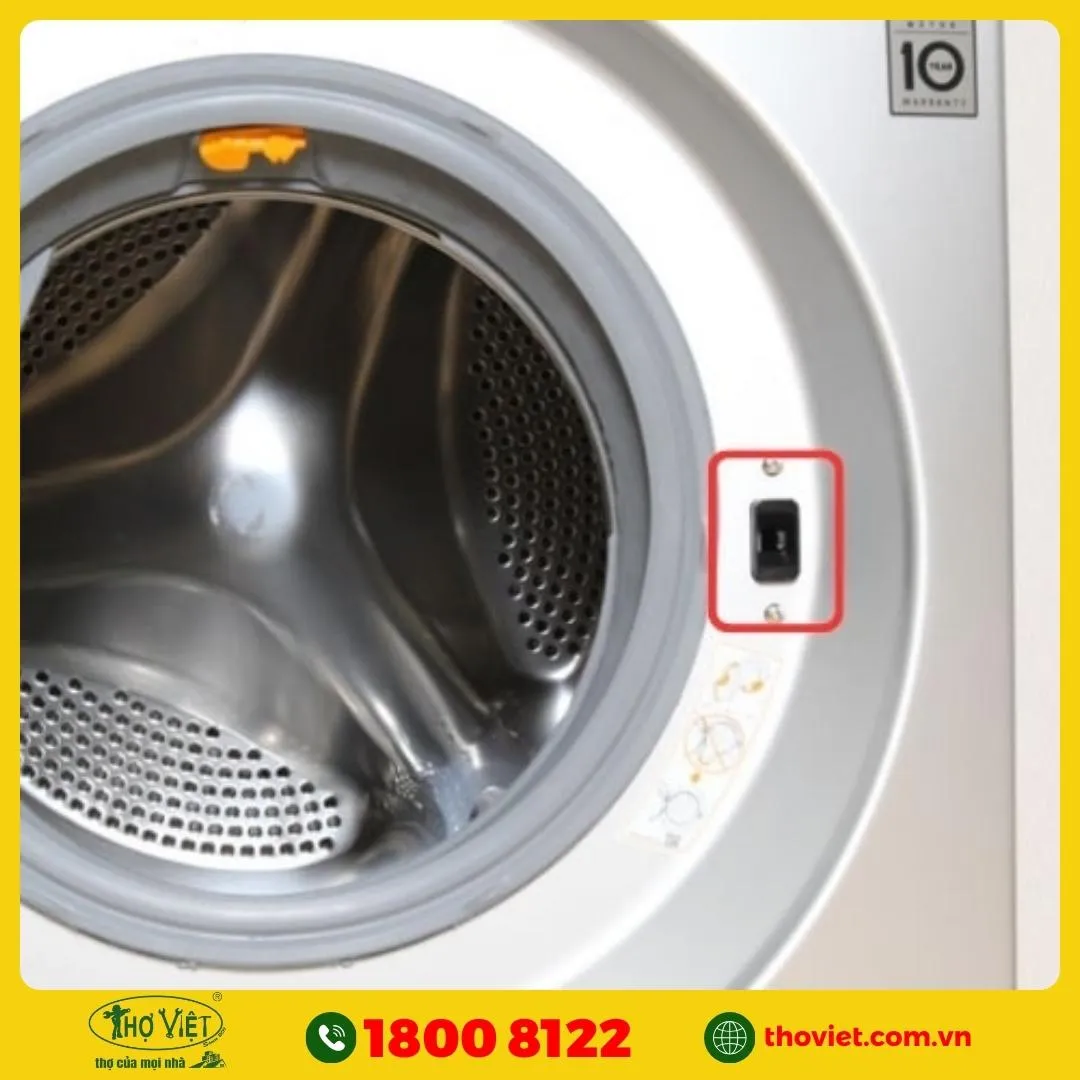 Hỏng công tắc cửa máy giặt 