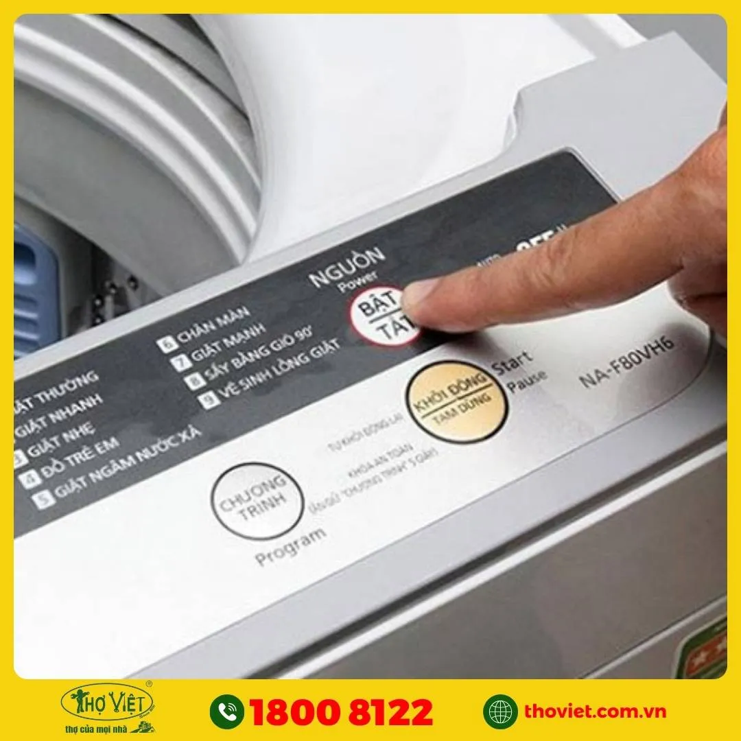 Hỏng công tắc khởi động máy giặt