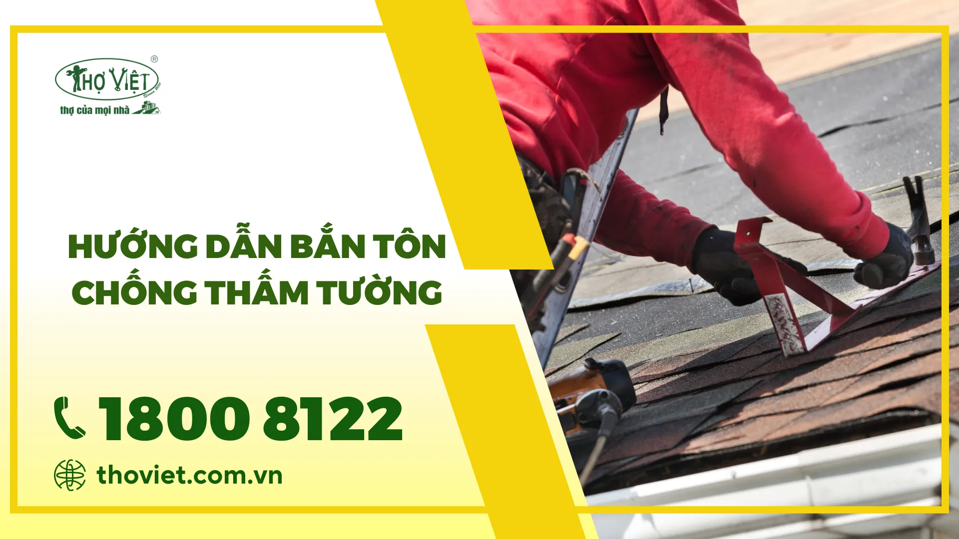 Hướng dẫn các cách bắn tôn chống thấm tường hiệu quả