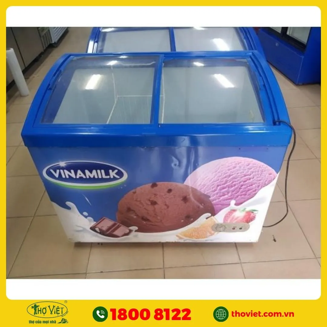 Lắp đặt tủ kem sai vị trí 