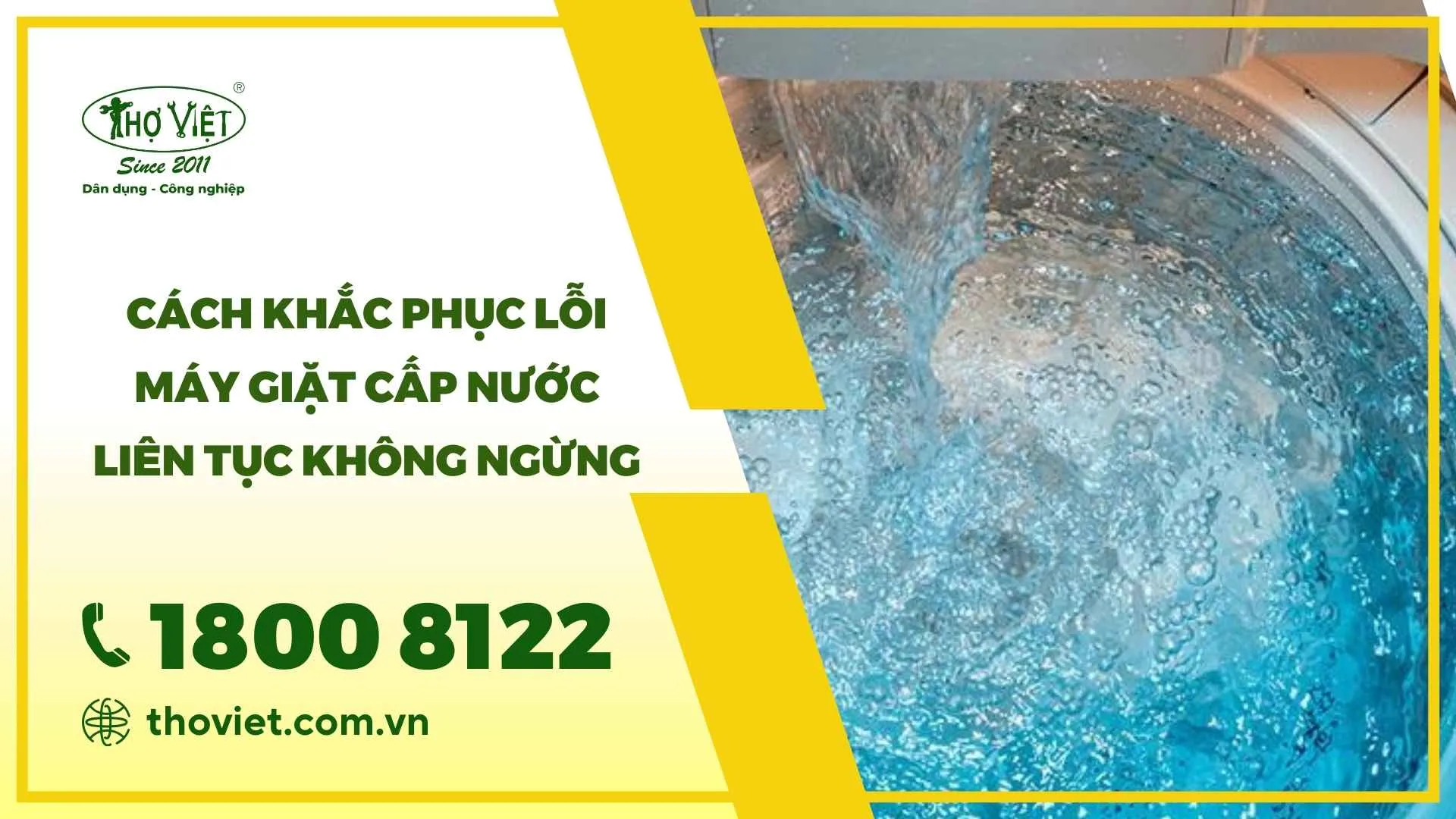 Máy giặt cấp nước liên tục không ngừng