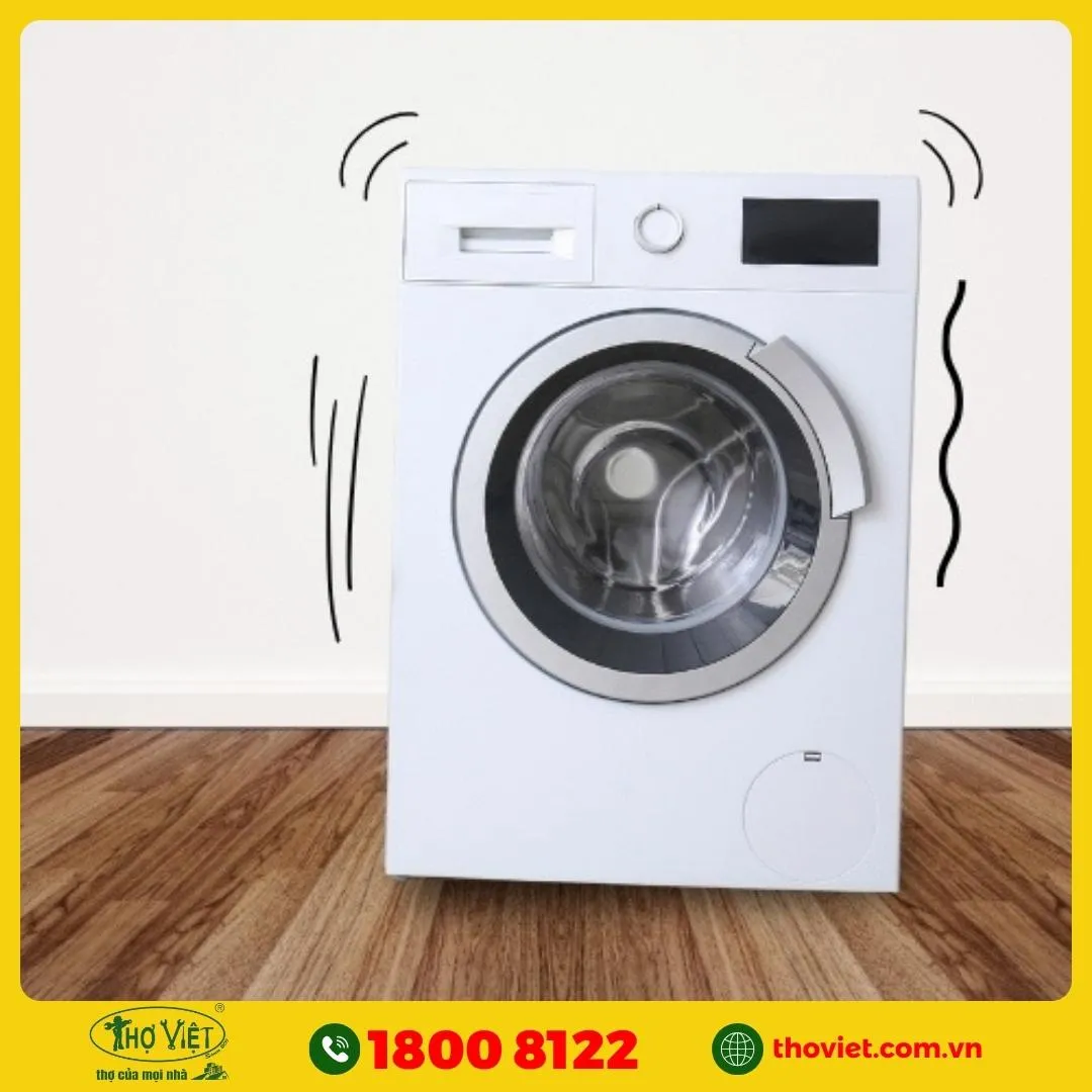 Máy giặt đặt lệch