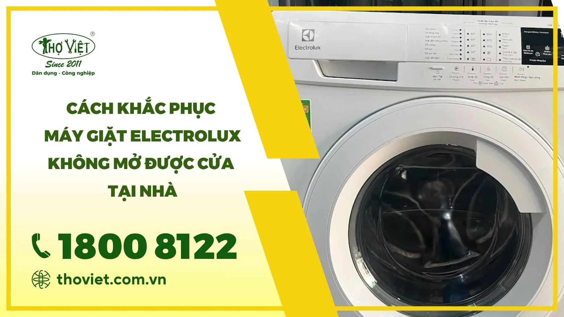 Máy giặt Electrolux không mở được cửa