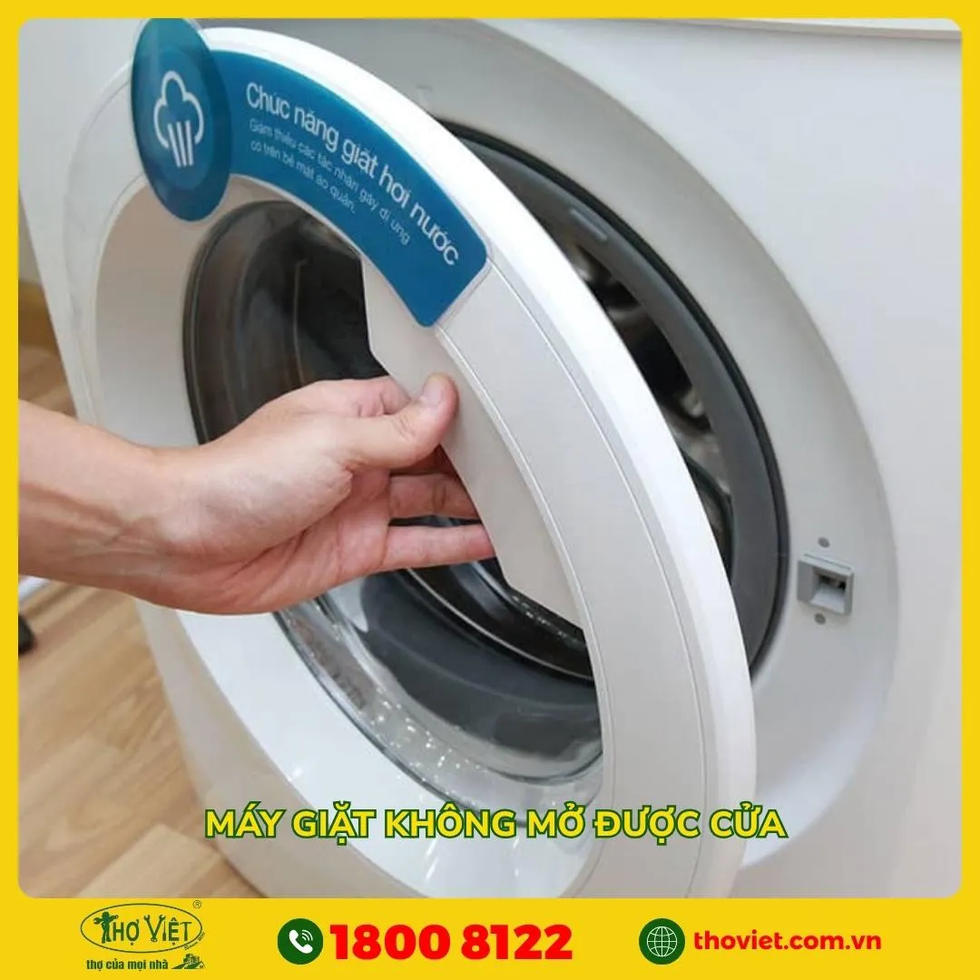Máy giặt không mở được cửa