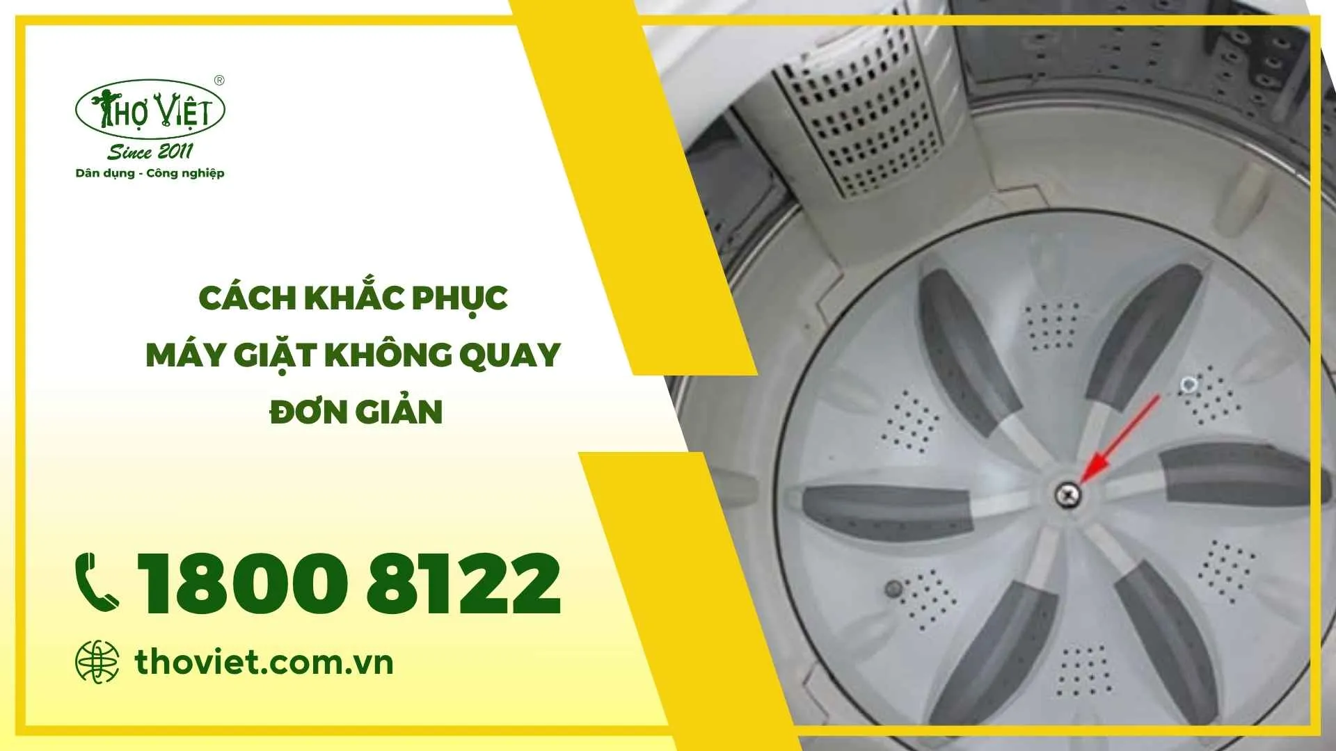 Máy giặt không quay