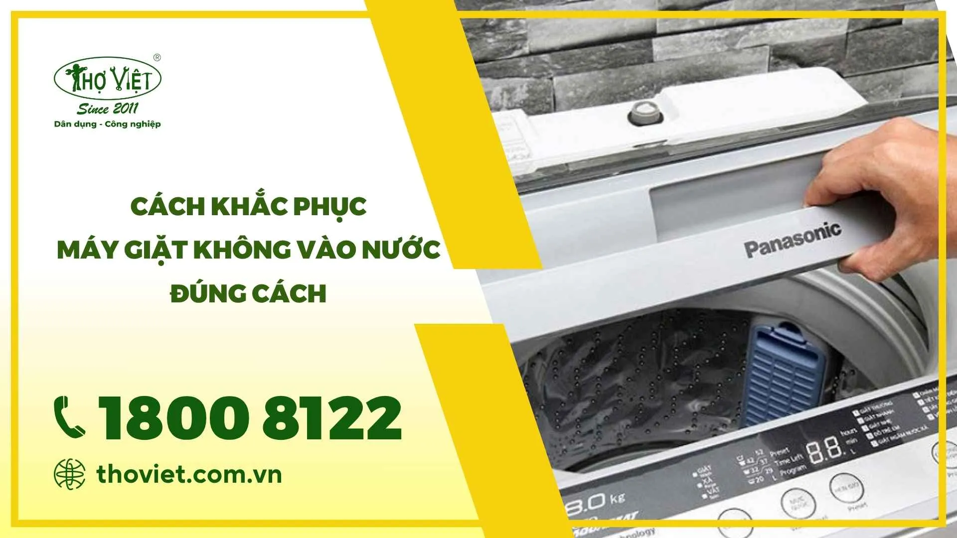 Máy giặt không vào nước